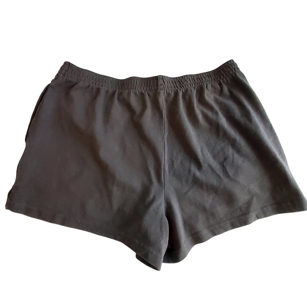 Wild Fable Womens Gray Cotton Elastic Waist Lounge Shorts relaxed fit Size L - Picture 3 of 9